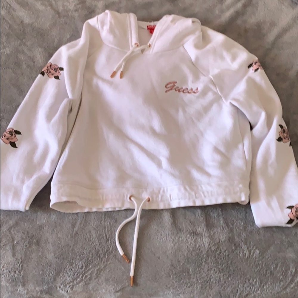 Rose Cropped Hoodie